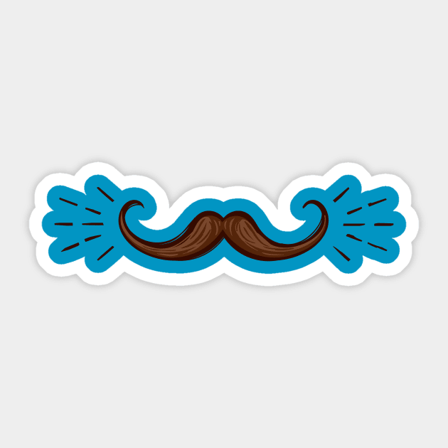 Call Me A Sir Mustache Ideology Handlebar Mustache Fathers Day Funny Dad Sticker by rjstyle7